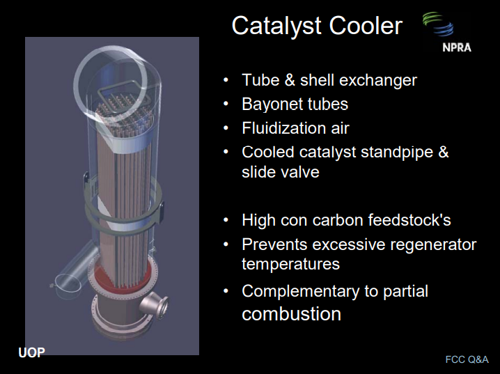 Question 21: When operating with one or more catalyst coolers on a