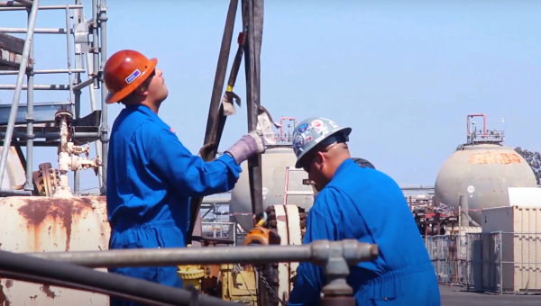 two refinery workers